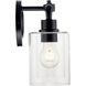 Gunnison 2 Light 17 inch Black Bath Vanity Light Wall Light