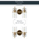 Niccol 2 Light 14 inch Champagne Bronze Vanity Light Wall Light