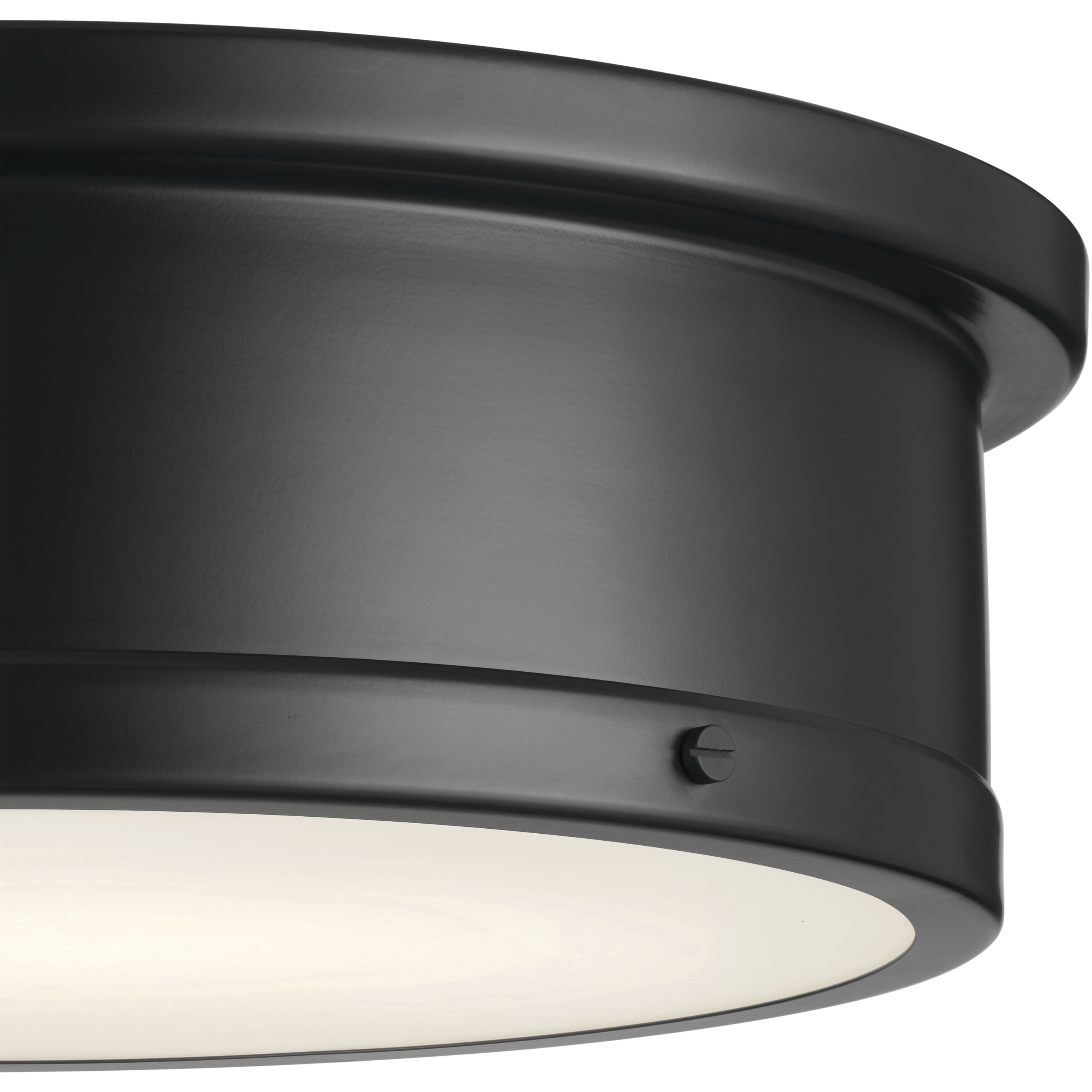 Serca 3 Light 18 inch Black Flush Mount Ceiling Light