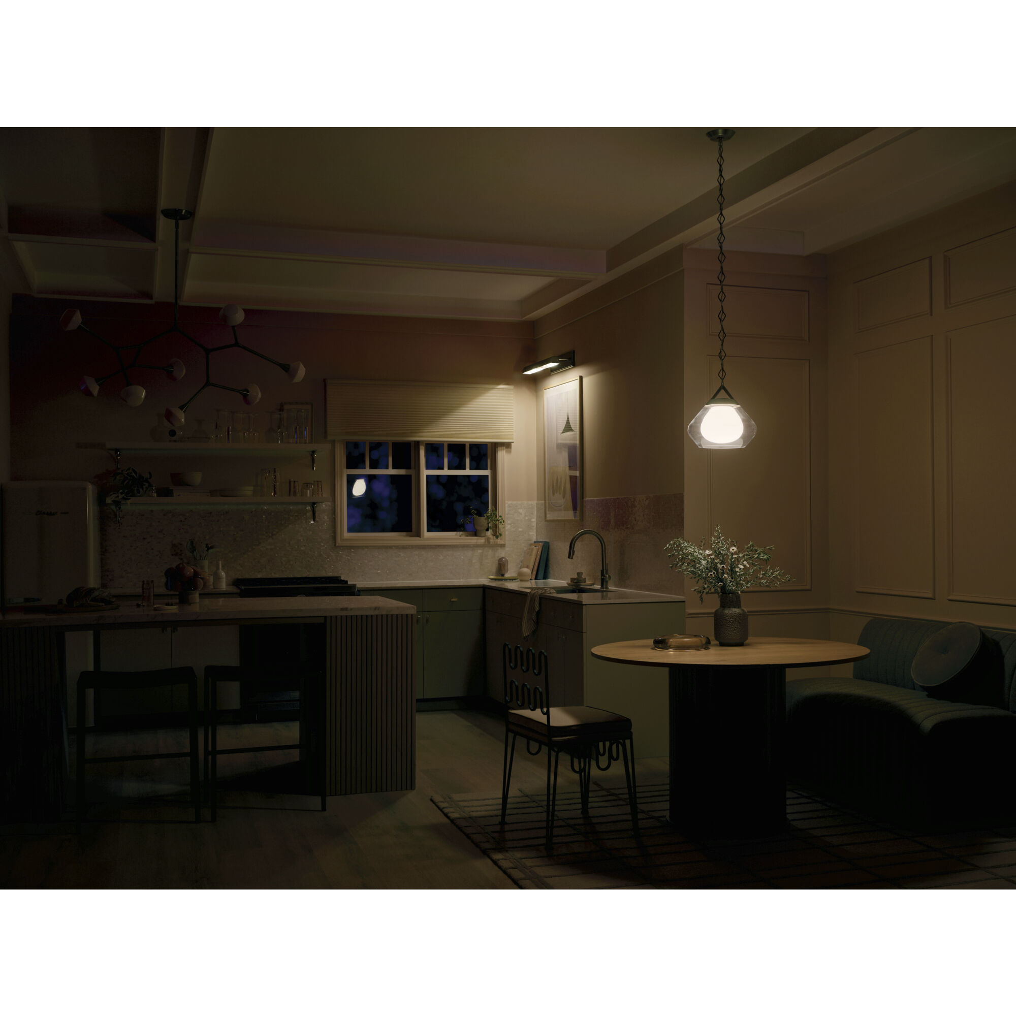 Cassius 8 Light 26.5 inch Champagne Bronze Chandelier Ceiling Light, Convertible