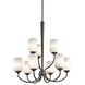 Aubrey 9 Light 29 inch Olde Bronze Chandelier 2 Tier Ceiling Light in Incandescent, 2 Tier