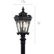 Tournai 3 Light 27 inch Textured Black Outdoor Post Lantern