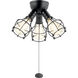 Accessory LED LED Integrated Satin Black Fan Light Kits