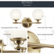 Benno 2 Light 14.75 inch Champagne Bronze Bath Bracket Wall Light, 2 Arm