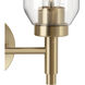 Madden 2 Light 14.25 inch Champagne Bronze Wall Mount Bath Wall Light, 2 Arm