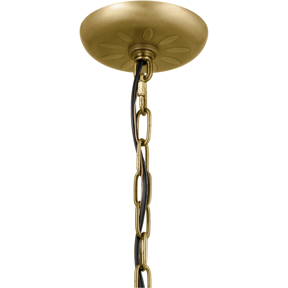 Homestead Heddle 3 Light 15.5 inch Natural Brass Chandelier Ceiling Light