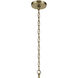 Crosby 6 Light Natural Brass Chandelier Ceiling Light