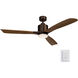 Ridley Ii 52 inch Oil Brushed Bronze with Walnut Blades Ceiling Fan