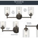 Winslow 3 Light 22 inch Olde Bronze Wall Mt Bath 3 Arm Wall Light