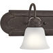 Independence 5 Light 36 inch Tannery Bronze Wall Mt Bath 5 Arm Or More Wall Light