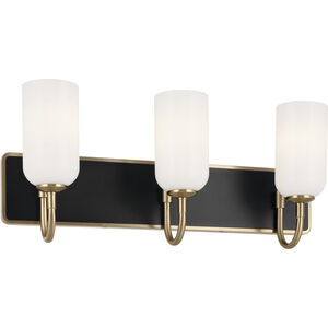 Solia LED 24 inch Champagne Bronze with Black Bathroom Vanity Light Wall Light