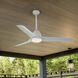 Fit 54 inch White Ceiling Fan