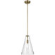 Everly 1 Light Natural Brass Pendant Ceiling Light