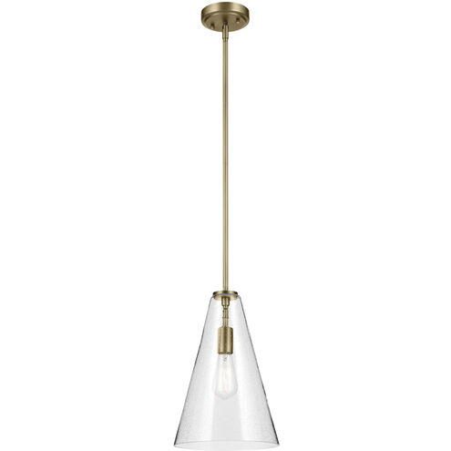 Everly 1 Light Natural Brass Pendant Ceiling Light