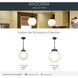 Andorra 1 Light Black Pendant Ceiling Light