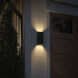 Walden LED 12 inch Textured Black Outdoor Wall, Medium