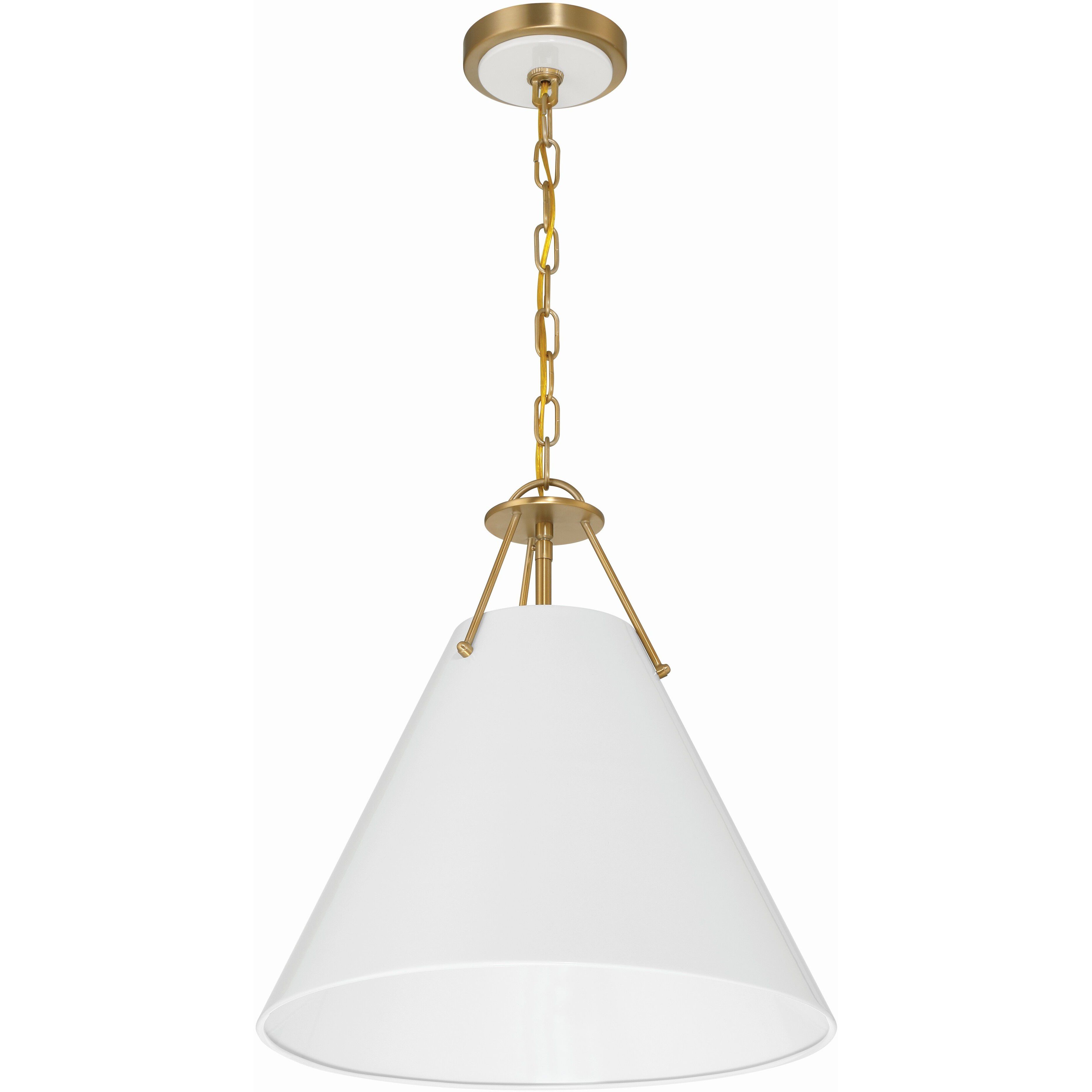 Xavier Pendant Ceiling Light in Vibrant Gold