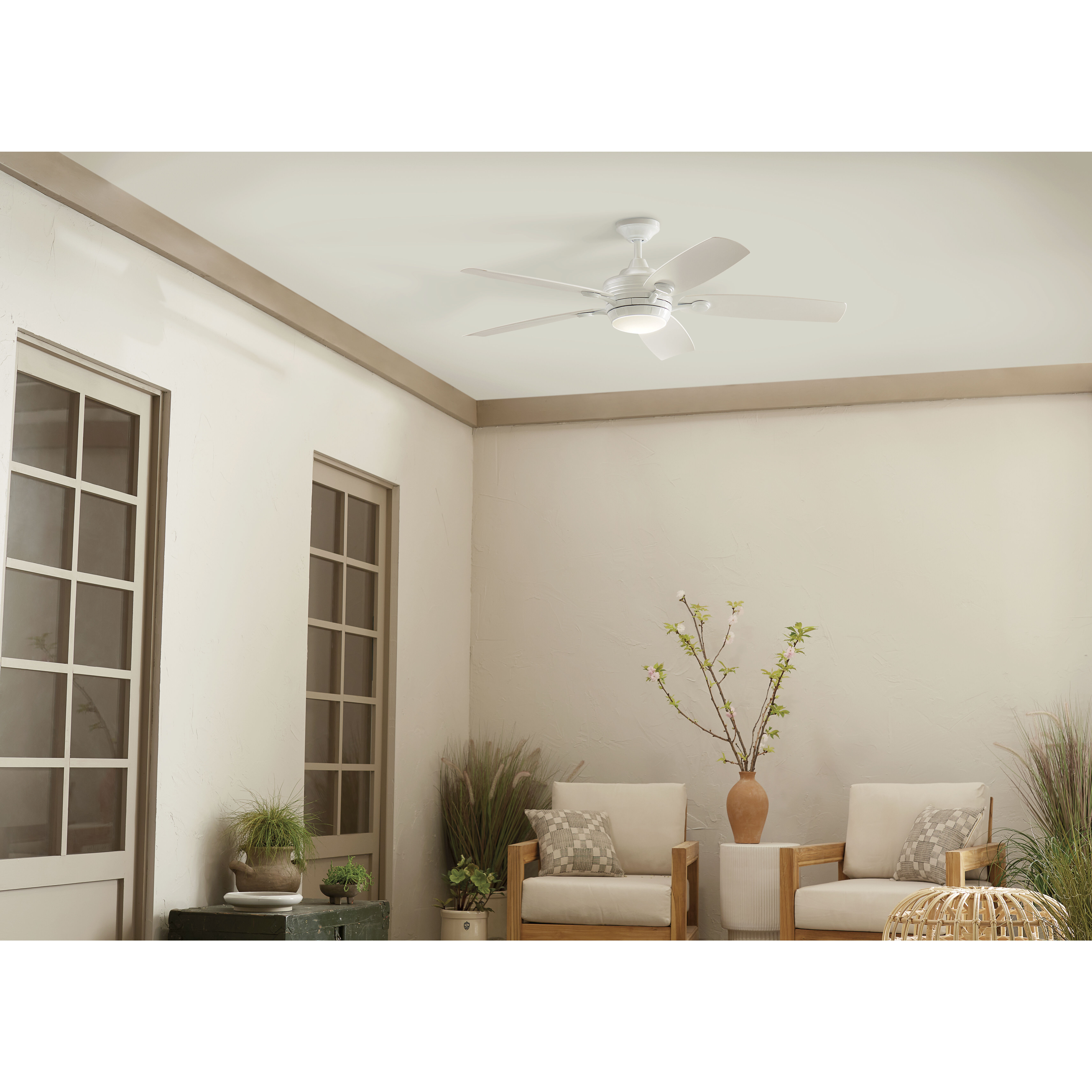 Tranquil 56 inch White Ceiling Fan