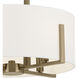 Malen LED 15.5 inch Champagne Bronze Semi Flush Mount Ceiling Light