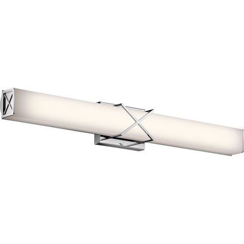 Trinsic LED 32 inch Chrome Linear Bath Large Wall Light, Large