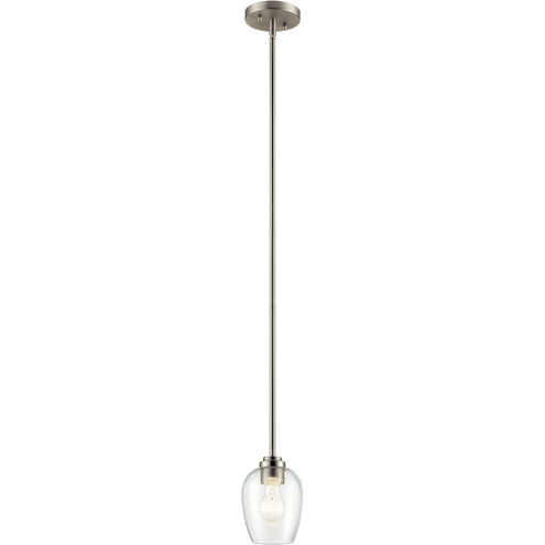 Valserrano 1 Light 5 inch Brushed Nickel Mini Pendant Ceiling Light 
