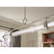 Riven Linear Chandelier Ceiling Light in Polished Nickel