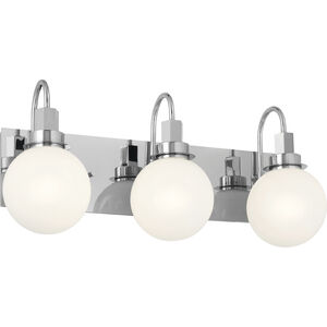 Hex LED 22.75 inch Chrome Bathroom Vanity Light Wall Light