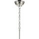 Marsailli 1 Light Polished Nickel Pendant Ceiling Light in Clear, Large