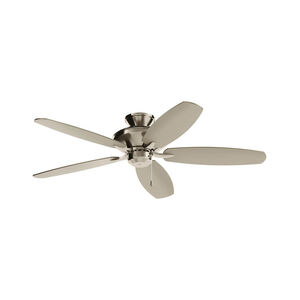 Renew 52 inch Brushed Stainless Steel with Silver Blades Ceiling Fan