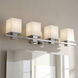 Tully 4 Light 32 inch Chrome Wall Mt Bath 4 Arm Wall Light