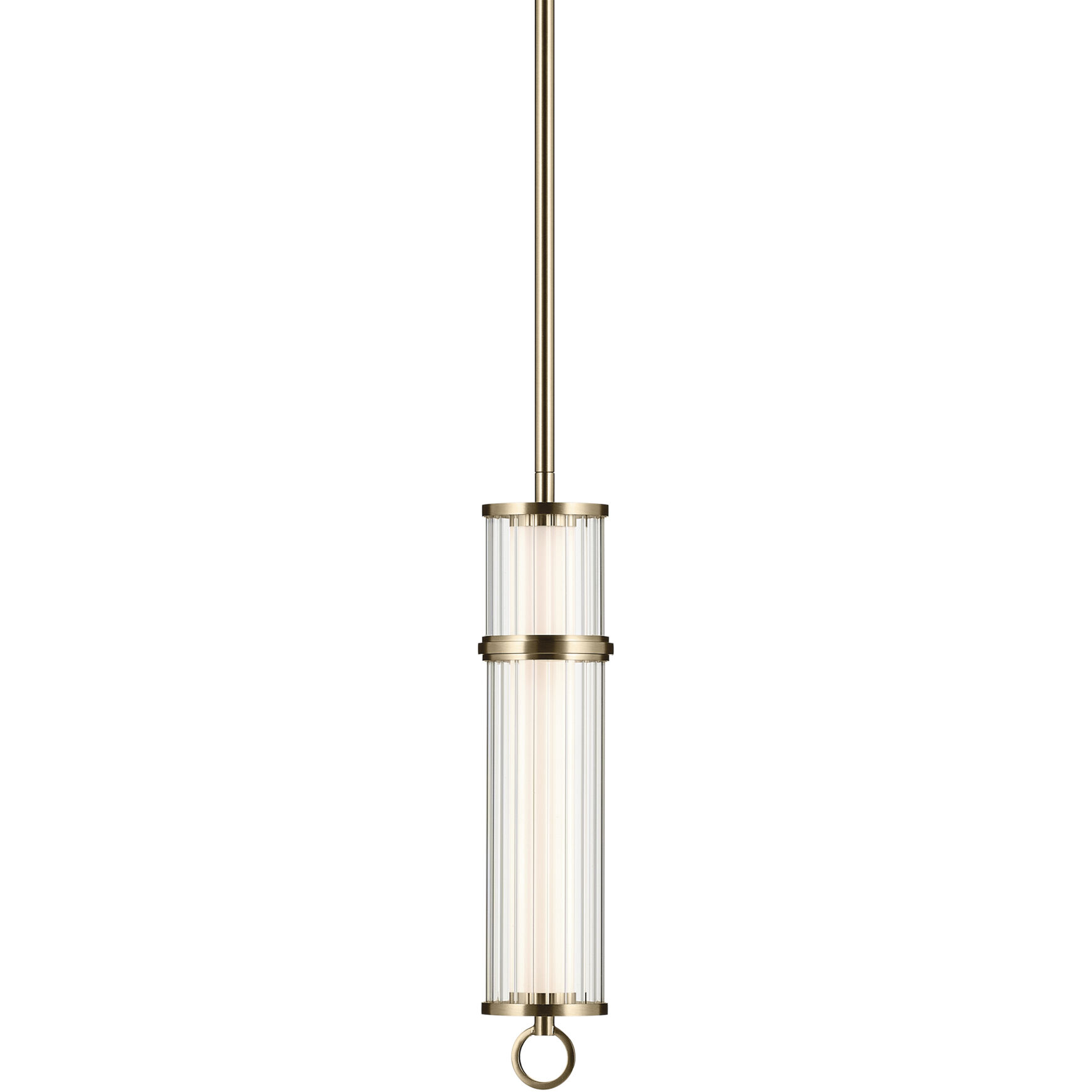 Riven LED Champagne Bronze Mini Pendant Ceiling Light