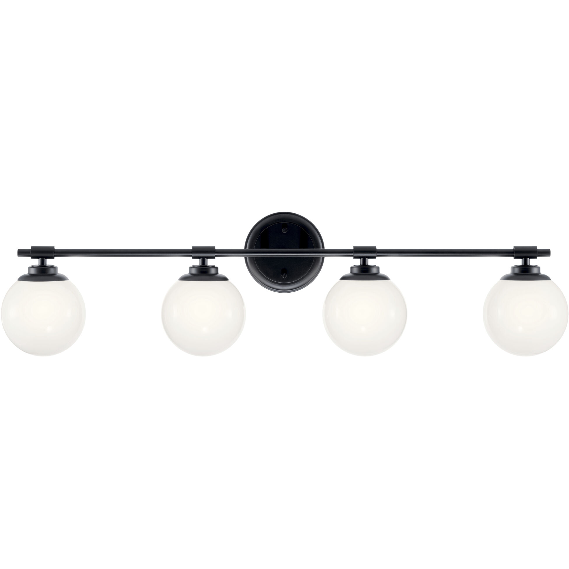 Benno 4 Light 34 inch Black Bath Bracket Wall Light, 4 Arm