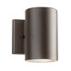 Independence LED 7 inch Textured Architectural Bronze Outdoor Wall, Small