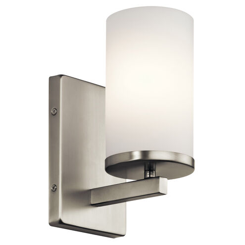 Crosby 1 Light 5 inch Brushed Nickel Wall Bracket Wall Light