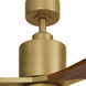 Ridley Ii 52 inch Natural Brass with Cherry Blades Ceiling Fan