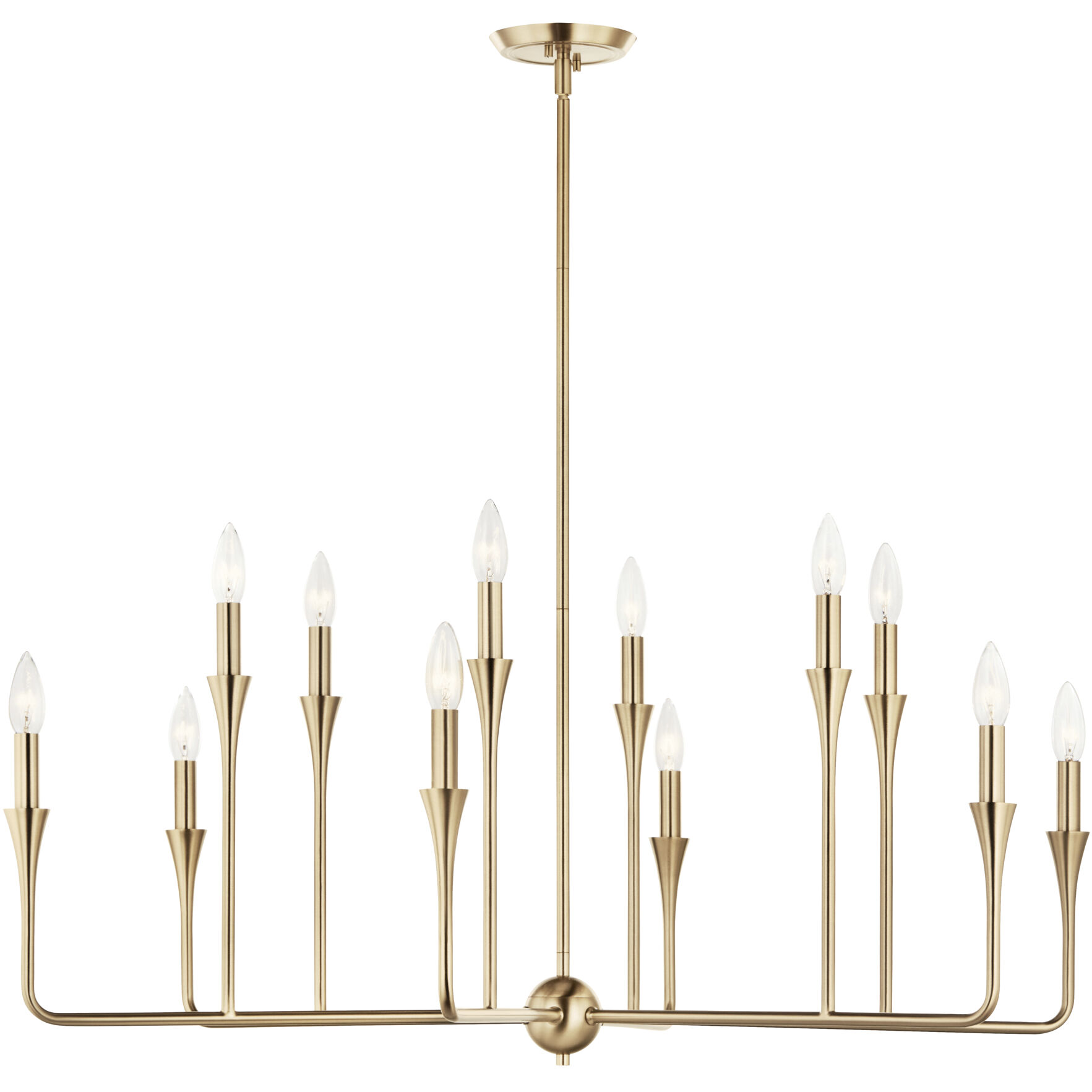 Alvaro 12 Light Champagne Bronze Chandelier Multi Tier Ceiling Light, Multi Tier