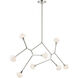 Cassius 8 Light 32 inch Polished Nickel Chandelier Ceiling Light, Convertible