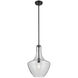 Everly 1 Light Black Pendant Ceiling Light