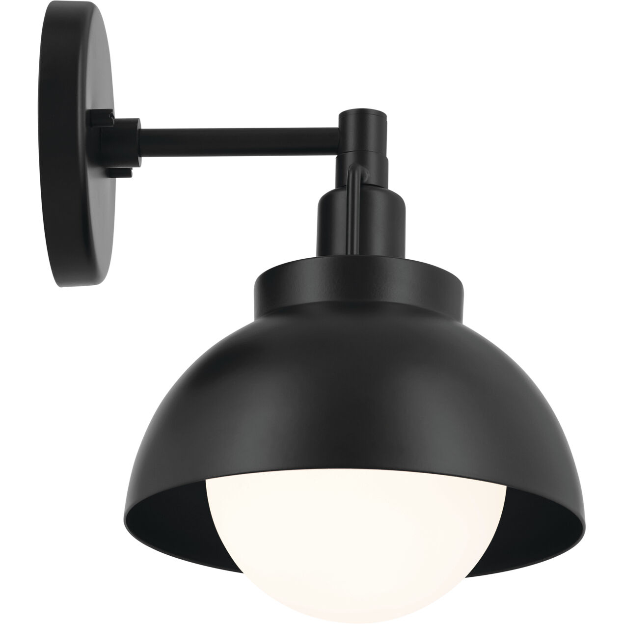 Niva LED 8 inch Black Semi Flush Mount Ceiling Light