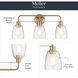 Meller 3 Light 24.25 inch Champagne Bronze Bath Vanity Light Wall Light