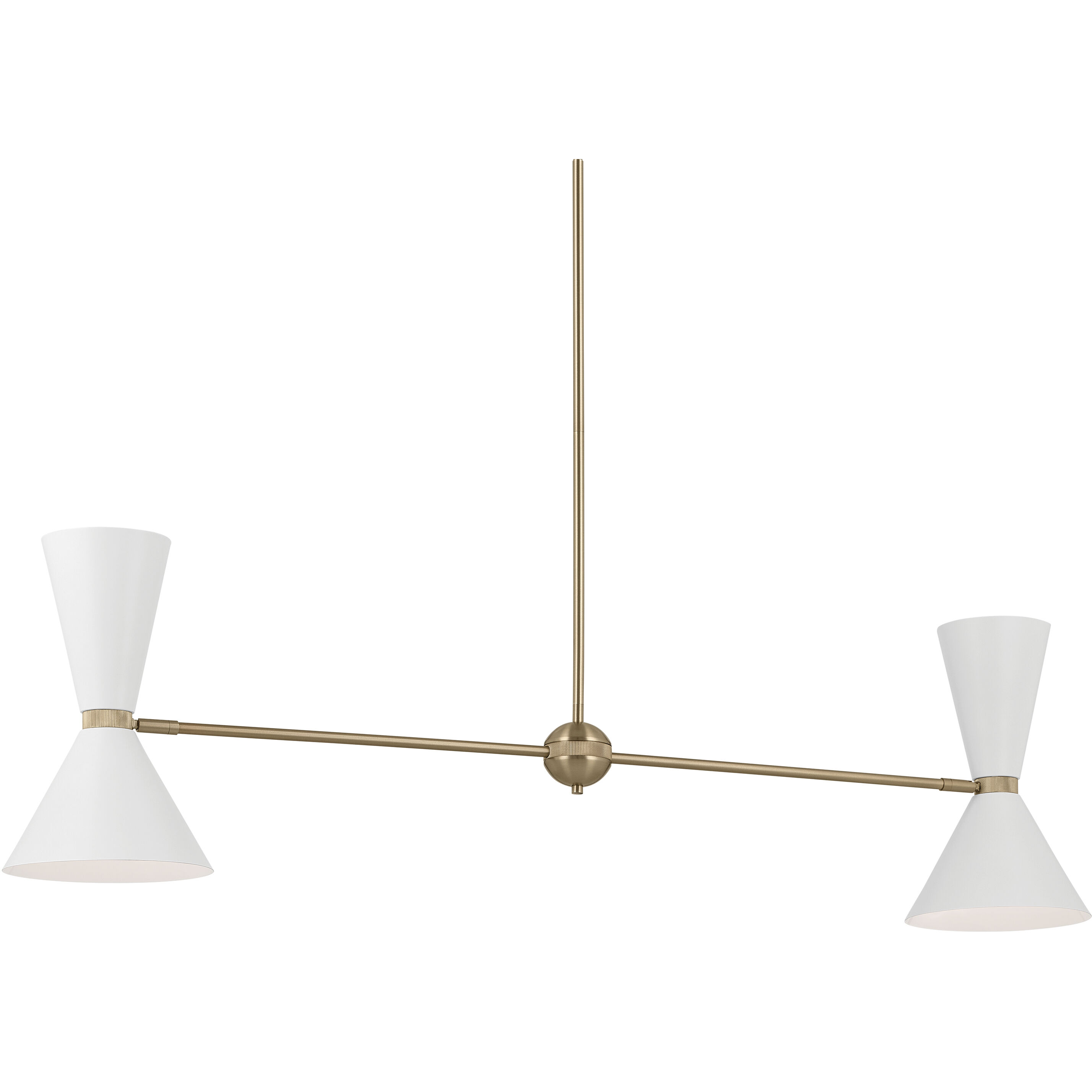 Linear on sale bronze chandelier