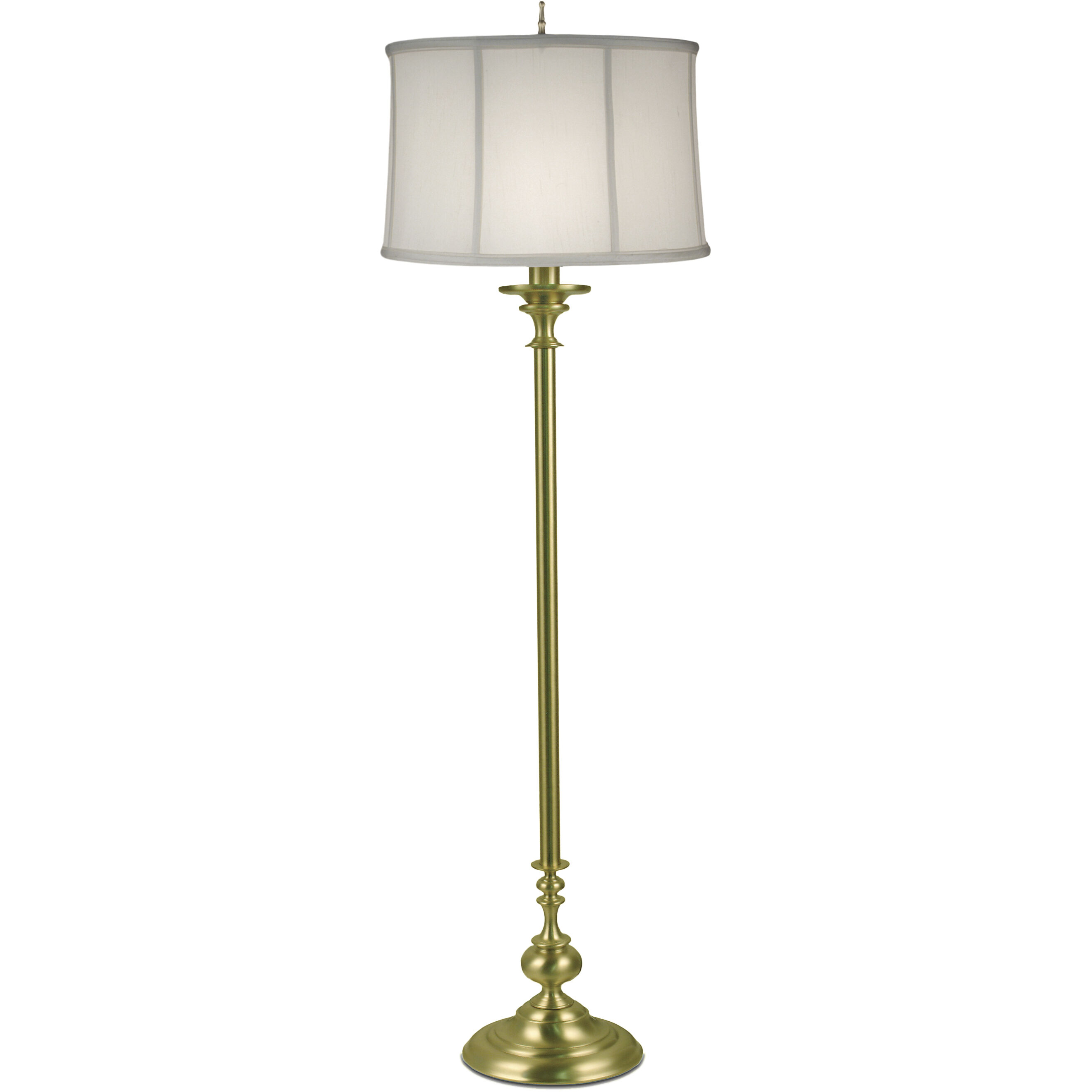 Ellie 62 inch 150 watt Satin Brass Floor Lamp Portable Light