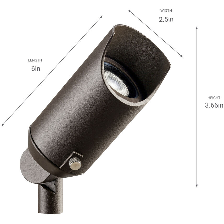 Independence 12 35.00 watt Textured Architectural Bronze Landscape 12V Accent in Single