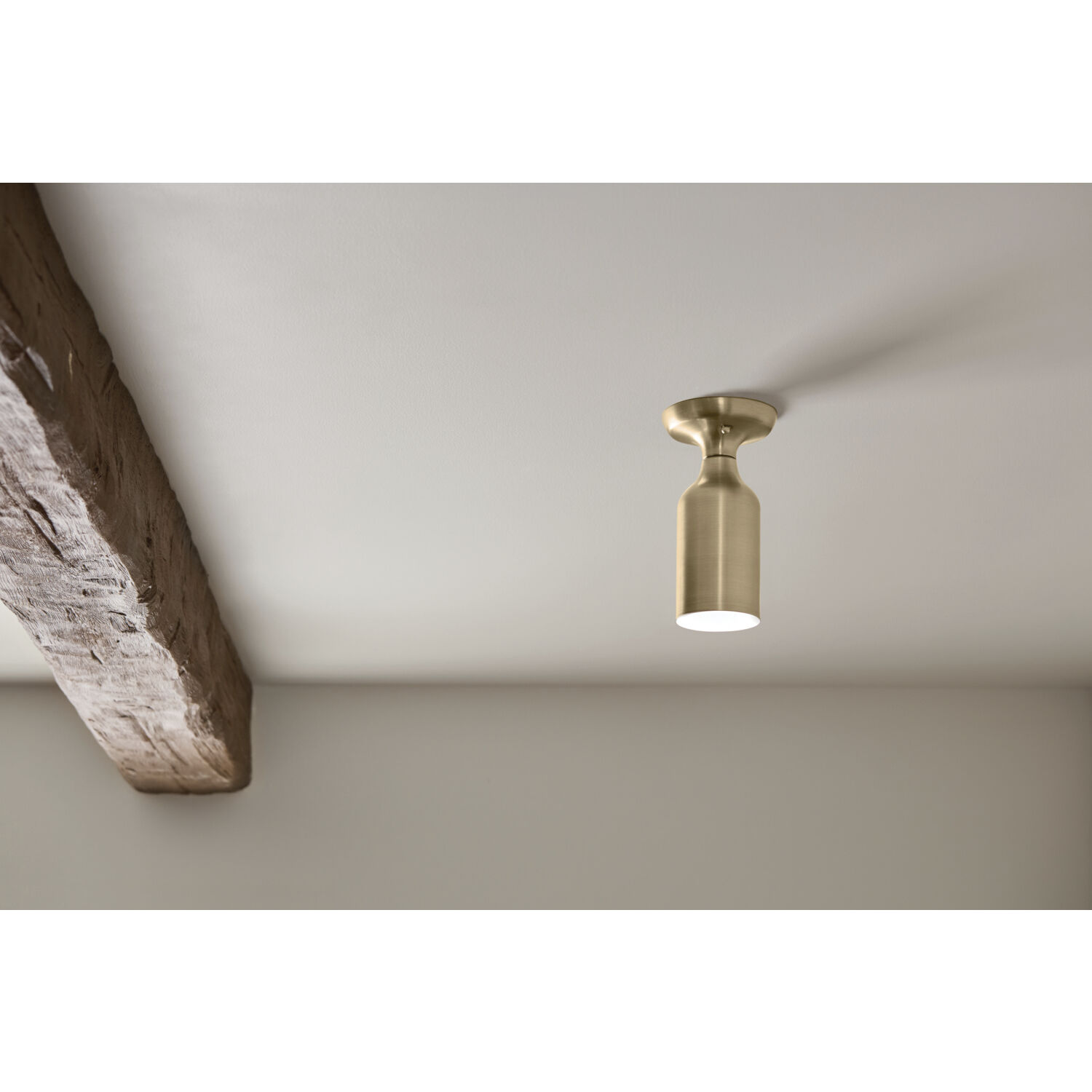 Sisu LED 5 inch Champagne Bronze Semi Flush Mount Ceiling Light