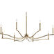 Malene 8 Light Champagne Bronze Chandelier Ceiling Light, 1 Tier Large