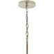 Malene 6 Light Polished Nickel Chandelier Ceiling Light, 1 Tier Medium