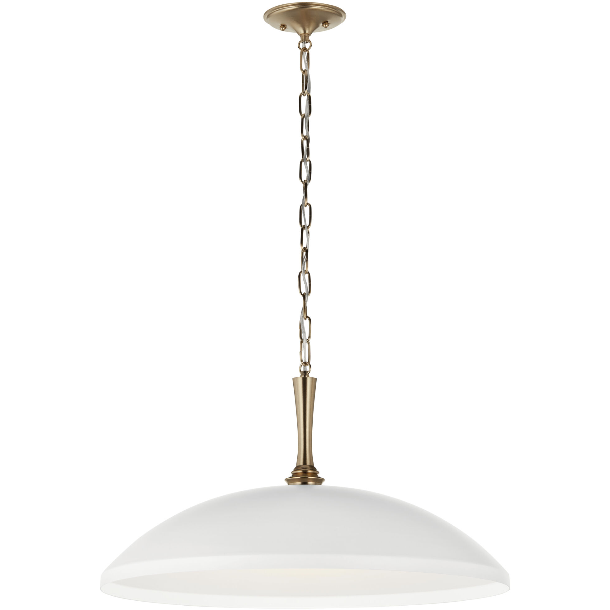 Delarosa 1 Light White Pendant Ceiling Light