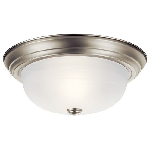 Independence 2 Light 13 inch Brushed Nickel Flush Mount Light Ceiling Light