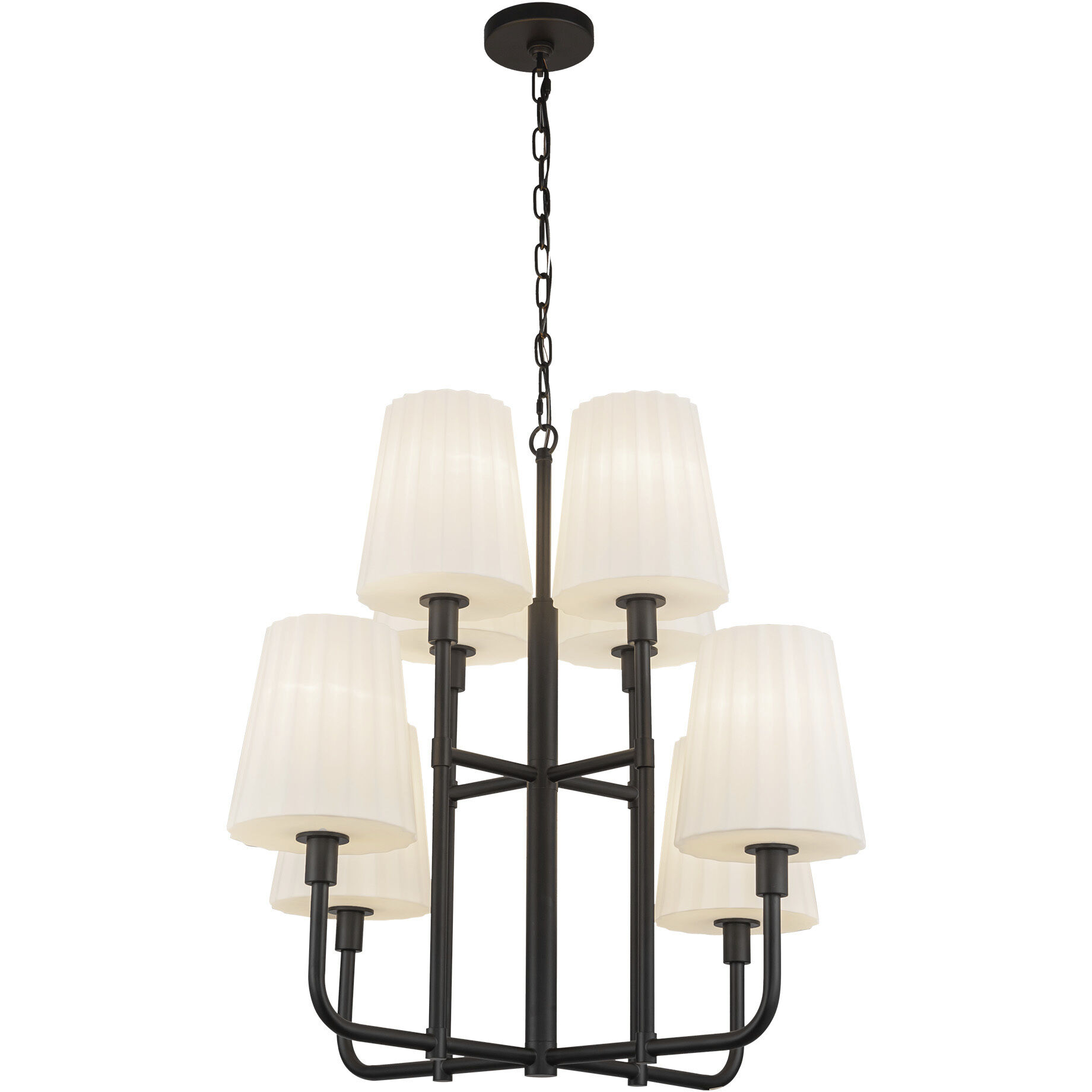 Alora Mood Plisse 8 Light 30.00 inch Chandelier