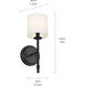 Ali 1 Light 5.25 inch Black Wall Sconce Wall Light